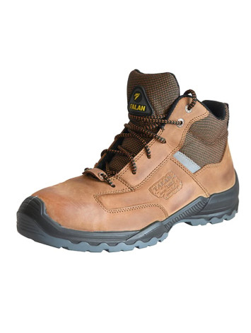 Защитные рабочие ботинки Talan Outdoor 318 Brown с композитным носком 200 Дж и антипрокольной стелькой (1100 Н). Надёжная двухслойная подошва PU-TPU, класс защиты EN S3 SRC – купить в Казахстане от производителя - Фото-4 Talan