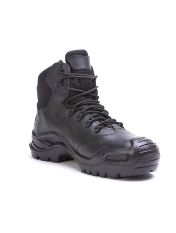 PLASTUN MID GTX Black - Тактические берцы из кожи с мембраной GORE-TEX — спецобувь Талан - Фото-2 Talan