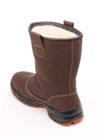 Сапоги зимние Styler 184 Brown - натуральная кожа Crazy Horse от производителя с композитным подноском и антипрокольной стелькой - Фото-3 Talan